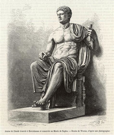 Tiberius Claudius Drusus Nero Drawing by Mary Evans Picture Library - Pixels