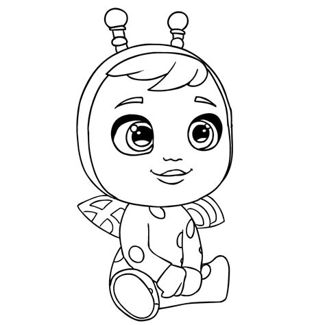 Baby Crying Coloring Pages