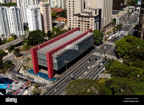 Sao Paulo s Art Museum MASP located at Paulista Avenue Sao Paulo Brazil 10 08 04 Stock Photo - Alamy