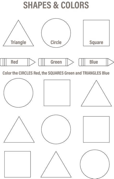 Free Printable Shape Worksheets - Printable Design Tips