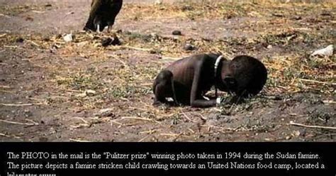 1994 Pulitzer Prize winning photograph taken during a famine in Sudan ...