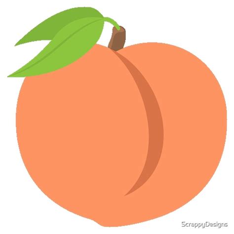 "Peach Emoji" Art Prints by ScrappyDesigns | Redbubble