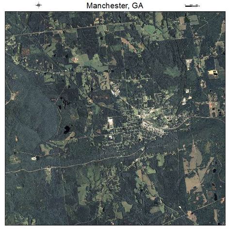 Aerial Photography Map of Manchester, GA Georgia