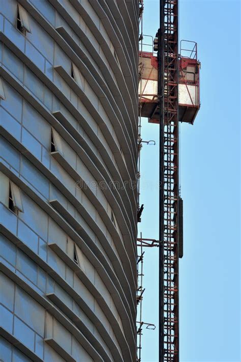 Lift on Building Construction Stock Photo - Image of color, equipment: 36472392