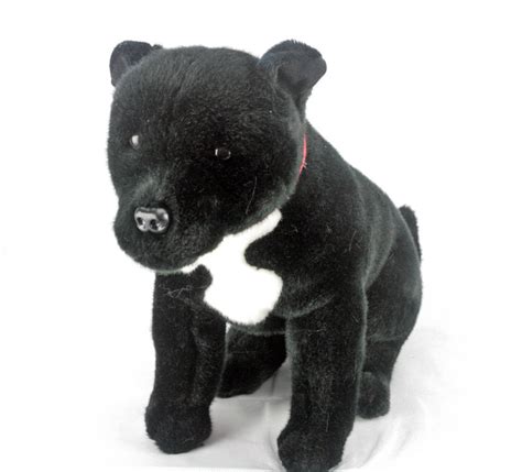 Staffordshire Bull Terrier Staffy dog soft plush toy DJ 15"/38cm - BOCCHETTA NEW | eBay