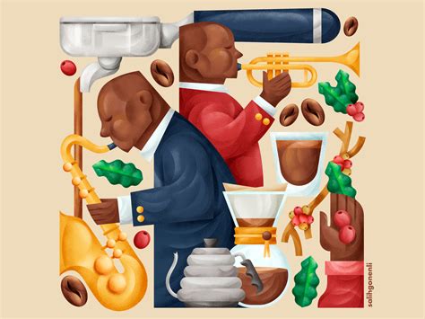 Coffee & Jazz by Salih Gonenli on Dribbble