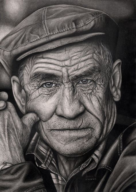 'OLD MAN' graphite drawing by Pen-Tacular-Artist.deviantart.com on ...