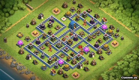 [Town Hall 12] TH12 War Trophy Base v240 [With Link] [10-2019] - War Base - Clash of Clans ...