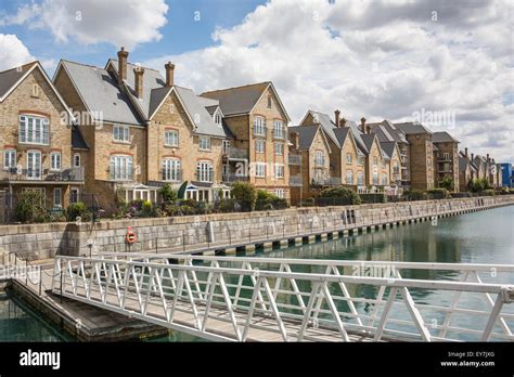 Chatham, UK, 23rd July 2015. Weather in Kent. Bright blue skies and white clouds cause ...