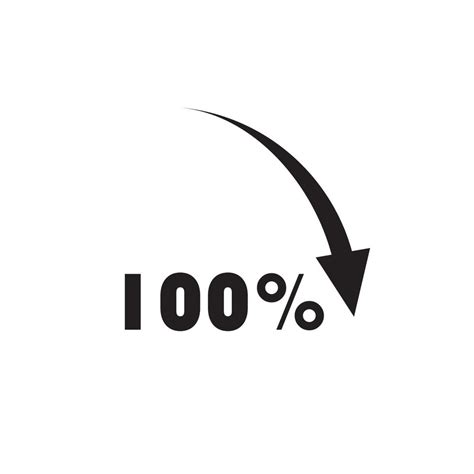 100 percent icon vector illustration design template 3697842 Vector Art ...