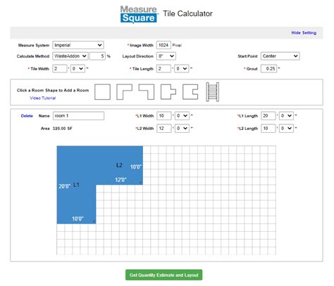 Tile Layout Calculator - Measure Square Corp