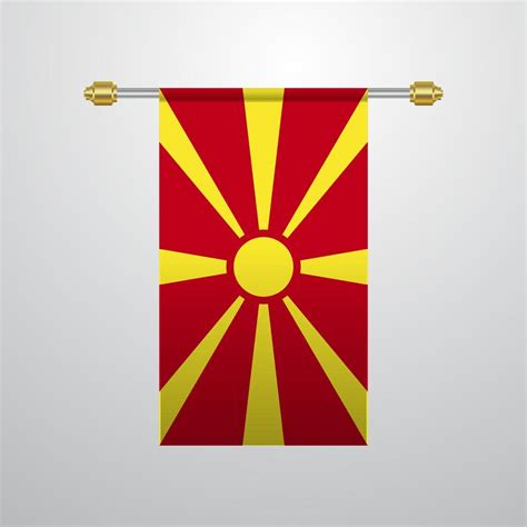 Macedonia hanging Flag 14353769 Vector Art at Vecteezy