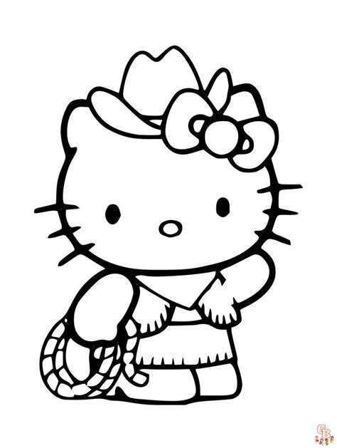 Free Hello Kitty Coloring Pages For Kids