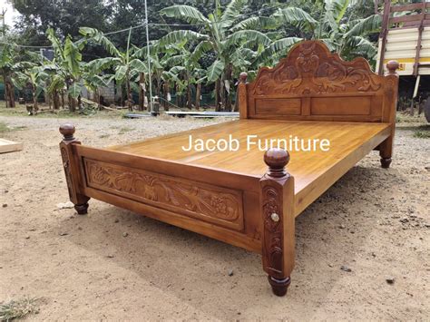 Wooden Cot Model : JFB-41 Peacock Design - Jacob Furniture