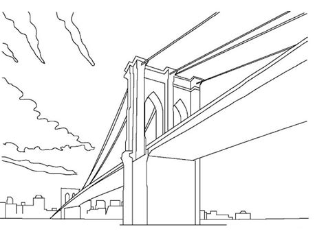 Dibujo Puente de Brooklyn