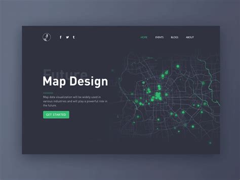 Map visualization data by Ananason Website Design Inspiration, Interactive Map, Interactive ...