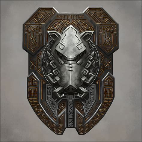 Dwarven Boar Shield by Seraph777 on DeviantArt