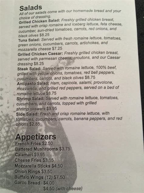 Menu of Basil & Garlic Bistro in Scottsdale, AZ 85260