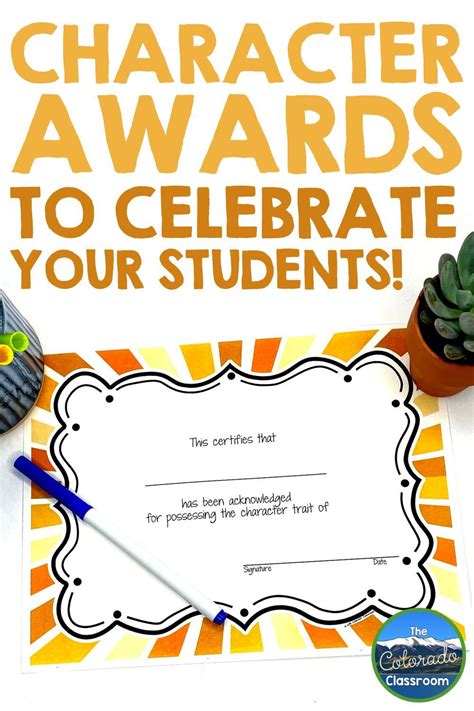 Free Printable Character Award Certificates