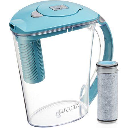 Brita Stream Filter as You Pour Water Pitcher, 10 Cup - Lake Blue - Walmart.com | Water filter ...