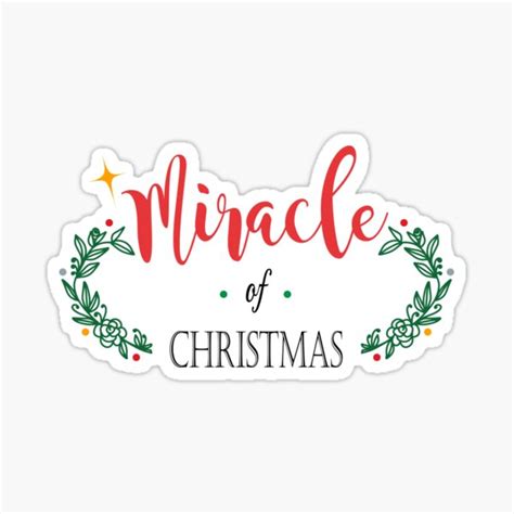 "Miracle of Christmas" Sticker for Sale by LIKESOR | Redbubble