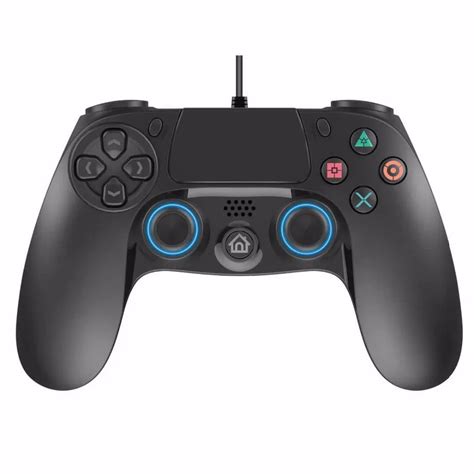 PS4 Controller, Dual Vibration USB Wired PS4 Controller Joystick with 2 ...