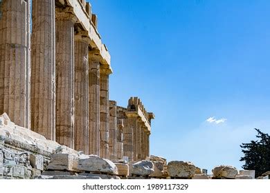 Row Columns Parthenon Temple On Acropolis Stock Photo 1989117329 ...