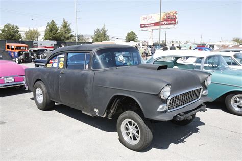 55-flat-black-chevy-gasser | Black flats, 55 chevy, Chevy