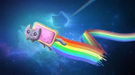 Nyan Cat Meme fondo de pantalla | Wallpaper gatos, Nyan cat ...