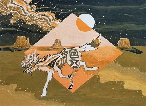 Ashley Barnes | “Trickster Coyote Under the Full Scorpio Moon” | Art ...