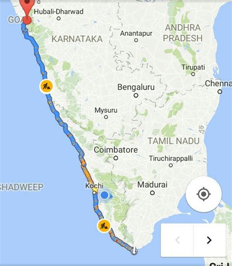 Konkan And Malabar Coast In Map - Share Map