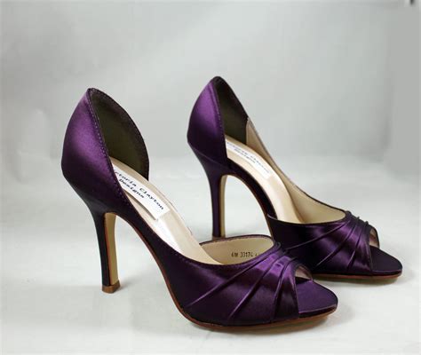 High Purple Wedding Shoes high heel SALE size 6 -- 3.5 inch heel ...