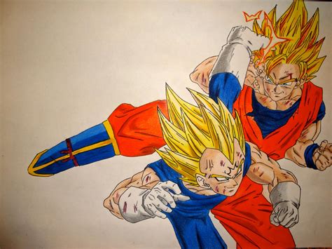 Vegeta vs Goku by Manthanaaa on DeviantArt