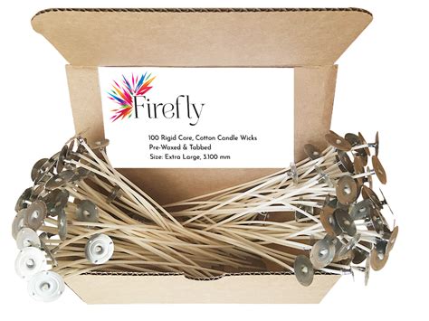 Waxed Cotton Candle Wicks for Candle Making | Firefly Fuel