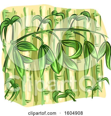 Clipart of Bamboo Stalks - Royalty Free Vector Illustration by BNP Design Studio #1604908