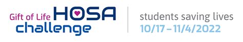 Participate With The HOSA Challenge - Gift of Life Michigan