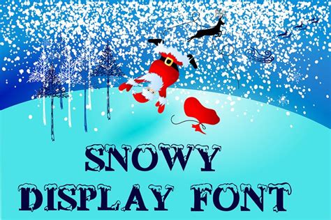 Snowy display font (9951)