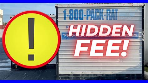 1-800-PACK-RAT WARNING: How I Fought a $1,200 Hidden Moving Fee! | 1-800-PACK-RAT Review - YouTube