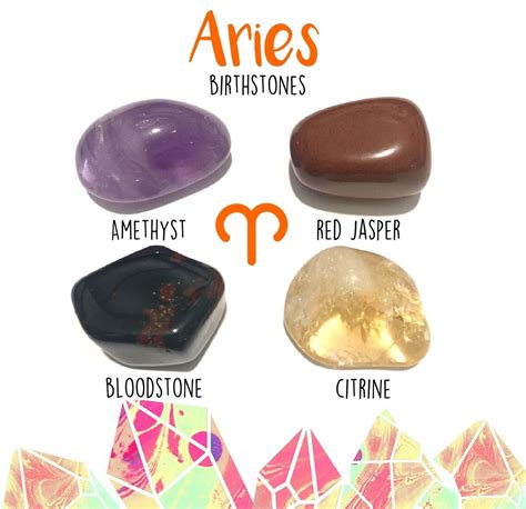 Aries Birthstone Gemstone Kit 21 March 19 April 4 Tumbled - Etsy UK