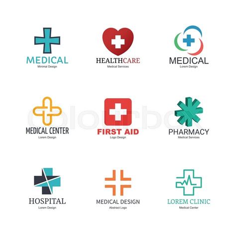 Medical logo icons design, vector ... | Stock vector | Colourbox