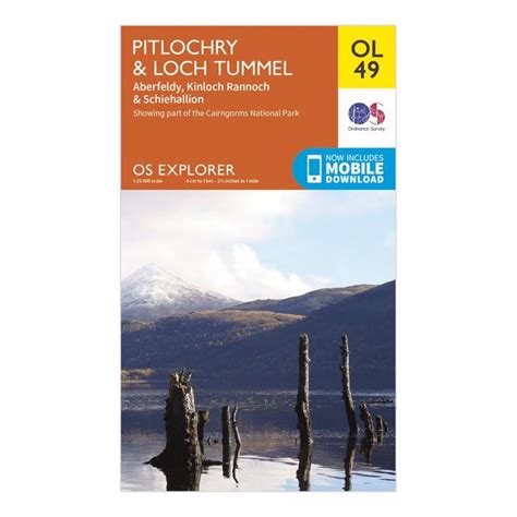 Ordnance Survey Explorer OL 49 Pitlochry & Loch Tummel Map