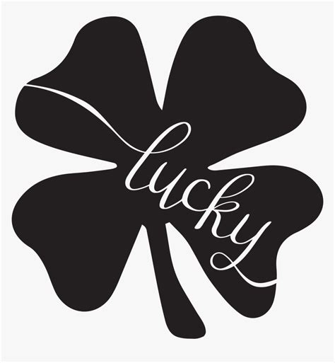 Clip Royalty Free Clover Svg Silhouette - Four Leaf Clover Svg Free, HD Png Download - kindpng