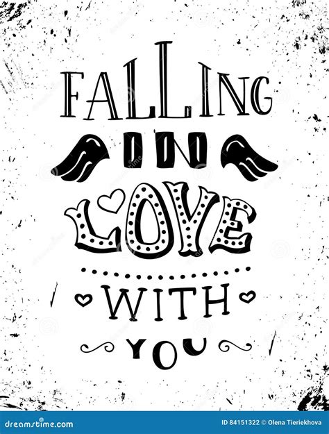 Falling in love with you. stock vector. Illustration of romantic - 84151322