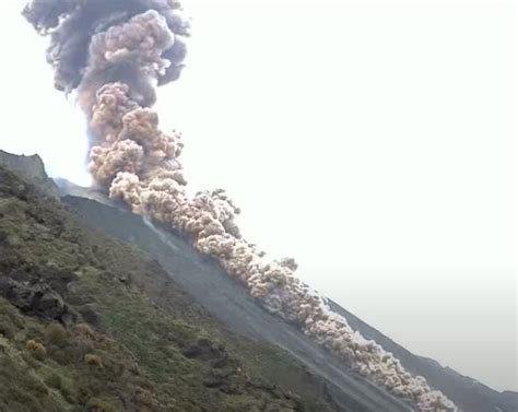 Mount Stromboli eruption sends ash and lava tumbling down mountainside