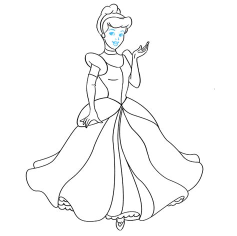 How to Draw Cinderella - Really Easy Drawing Tutorial