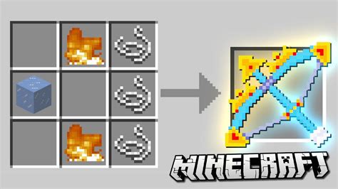 How to CRAFT an ICE & FIRE BOW in Minecraft! - YouTube