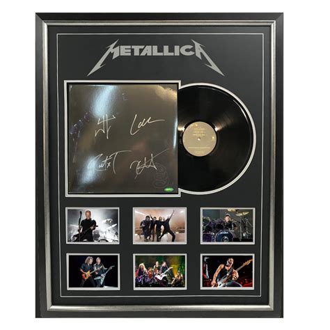 Music - Metallica - Metallica The Black Album Signed & Framed Album ...