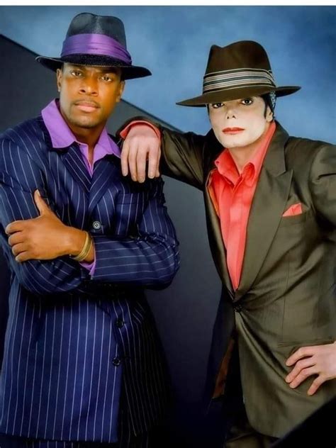 Michael Jackson and Chris Tucker on the set of "You Rock My World" in 2023 | Michael jackson ...