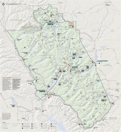 Printable Map Of Glacier National Park - Printable Maps