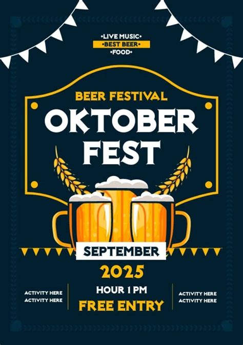 Personalize this Hand-drawn Professional Beer Festival Oktoberfest Flyer template online